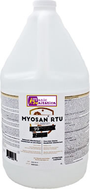 Désinfectant nettoyant désodorisant prêt à utiliser en une étape MYOSAN RTU