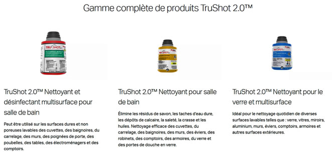 gamme de produits TruShot 2