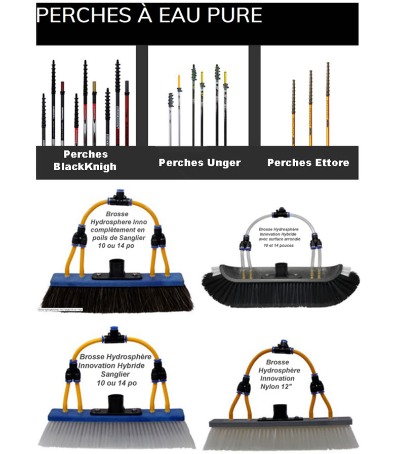 perches et brosse hydroshere