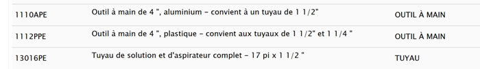AVB 9X accessoires