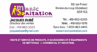 carte affaire manic sanitation