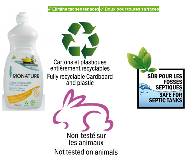 Crème récurante BIONATURE