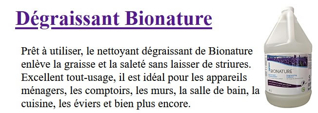 Dégraissant Bionature