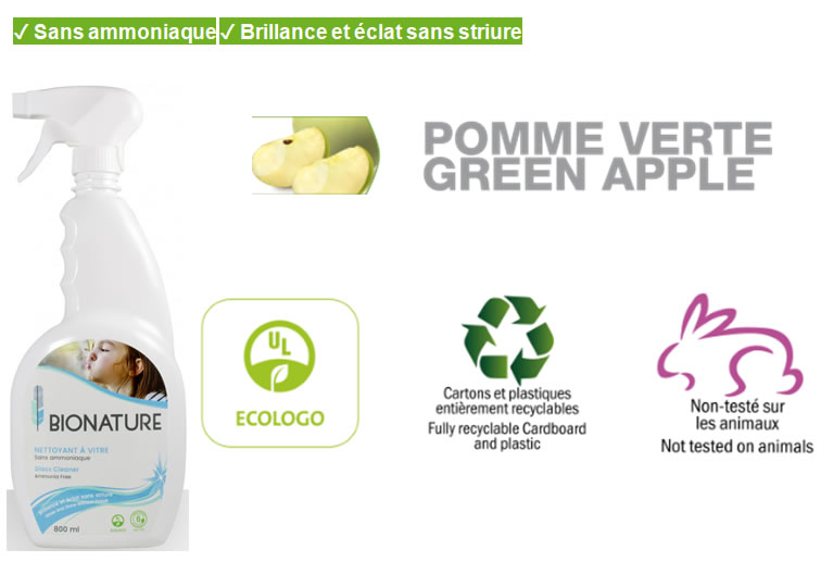 Nettoyant à vitre Bionature 